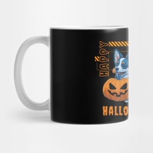 cute blue merle corgi Halloween Mug